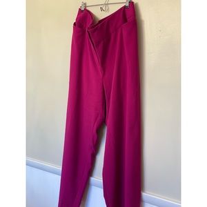 Fuchsia wide leg Lane Bryant Allie pant